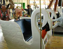 New Carved Swan Chariot